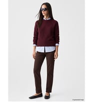 LCWAIKIKI Classic Kahverengi Straight Fit Kadın Jean Pantolon