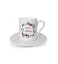 Anne Kahvesi Baskılı Beyaz Türk Kahvesi Fincanı