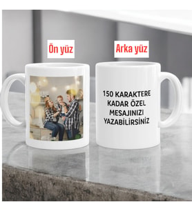 Özel Tasarım Kişiye Özel Kupa Bardak Resimli,harfli