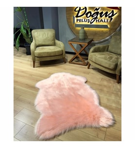 Doğuş Peluş Halı APost Tek Kafa Somon Post Halı 75X100 cm