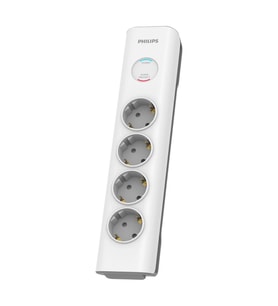 PHILIPS SPN7040WA/62 4 Soket Akım Korumalı Priz 600 Joules 2Mt Örgülü Kablo (Beyaz)(1923)