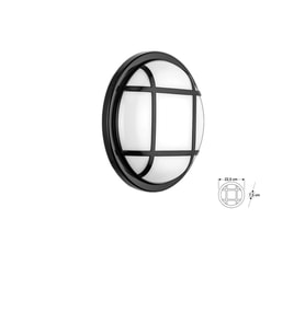 30W Sinope Led Armatür Siyah Kasa Beyaz Işık