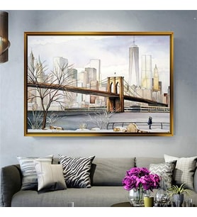 Altın Çerçeveli dekoratif tablo a241 (Gold)