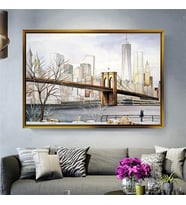 Altın Çerçeveli dekoratif tablo a241 (Gold)
