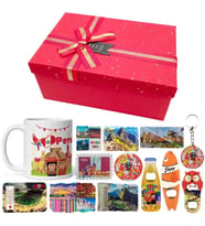 Peru Hediye Kutusu 10 Parça Kupa Magnet Anahtarlık Kutu (Karışık)