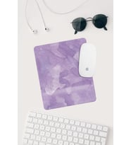 Mor Desenli Bilek Destekli Dikdörtgen Mouse Pad Mouse Altlığı.