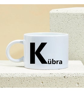 Kişiye Özel İsim Soyisim Tasarımlı Porselen Kupa Nescafe Fincanı