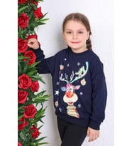 Toontoy Unisex Çocuk Baskılı Sweatshirt (Lacivert)