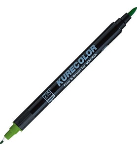 Zig Kurecolor Fine & Brush for MANGA Marker Çizim Kalemi 505 May Green 