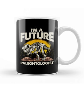 Cute I m A Future Paleontologist Dinosaur Obsessed Kupa Bardak Porselen
