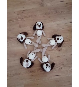 Yamalı Kopuş Amigurumi Organik Oyuncak