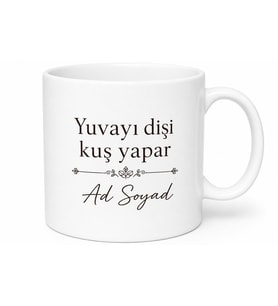 Memleket Atasözü Yazılı Baskılı Kupa Bardak Özel Tasarım Hediye