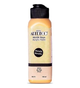 Artdeco Akrilik Boya 140 ML Metalik Altın (12 Li Paket) (Karışık)