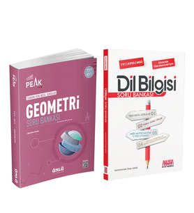 Ünlü Yayıncılık TYT AYT Geometri Best Peak ve AKM Dil Bilgisi Soru Bankası Seti 2 Kitap