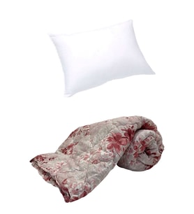 Deluxe Öğrenci Seti, Tek Kişilik Silikon Yorgan+Yastık Seti (Beyaz)