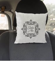 BK Gift Kişiye Özel İsimli Kare Araç Koltuk Yastığı-1