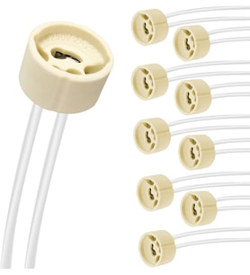 10 Adet GU10 duy 2A LED halojen lamba duyu 0,75 mm² silikon tel seramik duy bağlantı duyları 300 W enerji sınıfı A