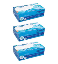 Dolphin Tek Kullanımlık Lateks Mavi Pudrasız Nitril Muayne Eldiveni Medium Orta Boy - 100'lü 3 Paket
