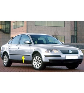 VW Passat B5.5 2001-2005 Sağ Ön Kapı Çıtası Siyah Plastik 3B0853516