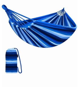 Çift Kişilik Hamak 260X150 Cm Kolay Kurulabilir Bahçe Balkon Kamp Salıncak Hamak Çantalı