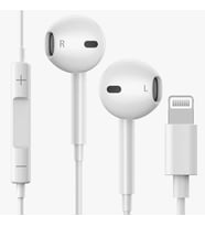 Kulaklı İphone Ucu Çıkışlı Pop Up Kulak içi Yumuşak Kontrol Tuşlu Aksesuar (Beyaz)