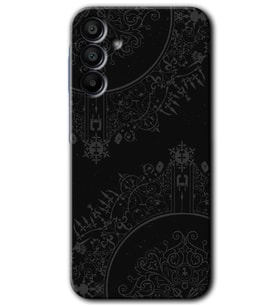 Galaxy A15 Kılıf HD Desen Baskılı Kılıf - Siyah Mandala