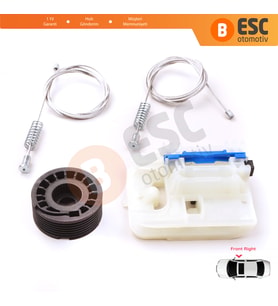 Fiat Egea MK1 356 357 2015-On 4/5 Kapı 52072856 İçin Elektrikli Ön Sağ Cam Kriko Tamir Seti
