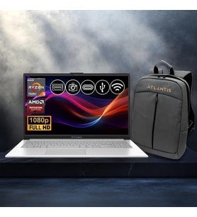 Asus Vivobook Go 15 RYZEN5-7520U 8gb 512GB Nvme SSD E1504FA-BQ1741 Atl9 15.6" Freedos Notebook+Çanta