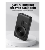 Mey İthalat® LCD Ekranlı Kablosuz Powerbank Type C ve USB Çıkışlı Yeni Nesil