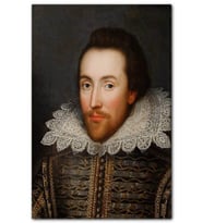 Cakatablo William Shakespeare Beyaz Yakalı Portresi MDF Tablo