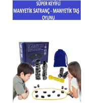 Süper Keyifli Manyetik Satranç-20 Taşlı Manyetik(Güçlü) Taş Oyunu- Harika Vakit Geçirmek Için Hediye