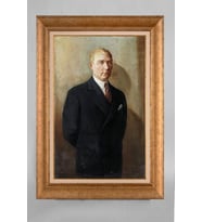 Çerçeveli Paspartulu Atatürk Tablo a578 (Gold)