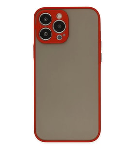Newface Apple iPhone 14 Pro Max Kılıf Montreal Silikon Kapak - Kırmızı