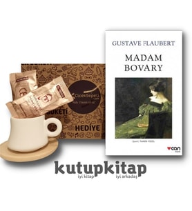 Kutupkitap Bambu Fincan Türk Kahvesi Kişiye Özel Not Madam Bovary Kitap Hediye Seti