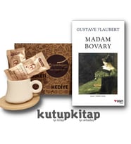 Kutupkitap Bambu Fincan Türk Kahvesi Kişiye Özel Not Madam Bovary Kitap Hediye Seti