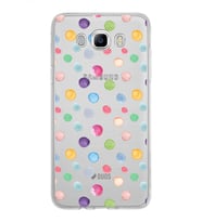 PrintiFy Samsung Galaxy J7 2016 ile Uyumlu 1mm Slim Fit Water Color 6 Baskılı Şeffaf  Kılıf