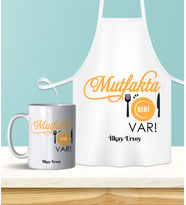 Kişiye Özel En İyi Chef- Aşçı Mutfak Önlüğü & Kupa Seti