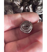 1.5 CM AÇIK KAHVE KURDELA GÜL 50 ADET