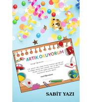 10 Adet Artık Okuyorum Belgesi - A4 Boy - Kalın Kart - Yüksek Kalite Baskı 1.Hamur