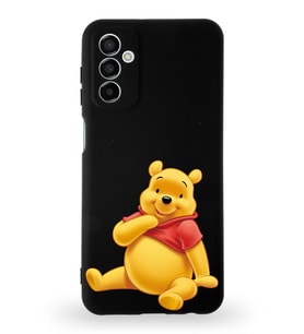 Samsung Galaxy A04s Uyumlu Lansman Kılıf Altı Kapalı İçi Kadife  Winnie-C Tasarımlı  Kapak (Şeffaf)