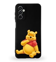 Samsung Galaxy A04s Uyumlu Lansman Kılıf Altı Kapalı İçi Kadife  Winnie-C Tasarımlı  Kapak (Şeffaf)