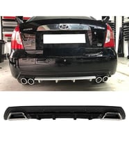 Hyundai Accent Era Siyah Difüzör Çiftli Kare Egzoz Görünümlü D Tip Difizör 2006 - 2009