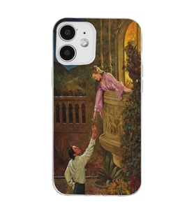 Iphone 12 Uyumlu Romeo ve Juliet Tasarımlı Şeffaf Telefon Kılıfı