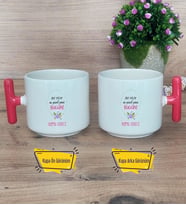 Doğum Günü Hediyesi Kupa Bardak T Kırmızı Kulplu Yılın En Güzel Günü