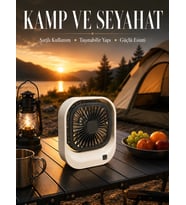 Şarjlı Masaüstü Fan Güçlü Hava Akışı ve Sessiz Çalışma
