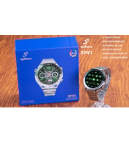 Spiface SP41 Akıllı Saat 1.53 Inç Ekra (Gümüş - Neon Yeşil)
