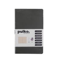 PULKO NOTEBOOK PND021 ESNEK KAPAK 13x21cm 80gr.80 SAYFA TERMO DERİ TERZİ DİKİŞ SIRT ÇİZGİLİ NOT DEFT