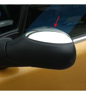 Citroen C3 Krom Ayna Kapağı Tk 2002-2009 Paslanmaz Çelik