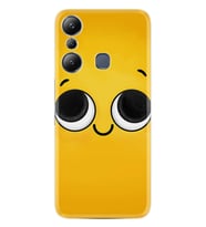 Infınix Hot 20i Kılıf Resimli Desenli Silikon Platinium Series Yellow 1831
