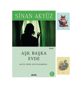 Aşk Başka Evde - Sinan Akyüz - Alfa Yayıncılık - 9786051710099 - Not Defterli Seti (Renksiz)